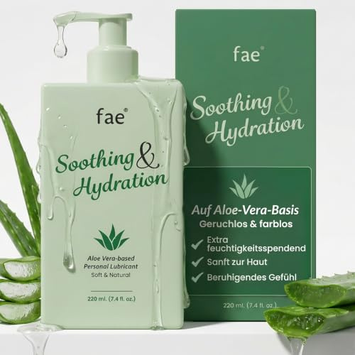 Fae Gleitgel für Frauen – 220 ml Wasserbasiertes Gleitmittel mit Aloe Vera – pH-hautneutral, Parabenfrei – Sanftes Intimgel bei Trockenheit – Sensitiv & Hormonfrei