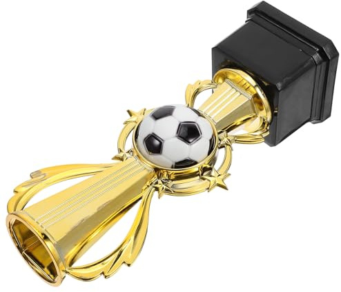 BESPORTBLE Coppa di Calcio in Plastica Piccola Premio Leggero con Finitura Oro Brillante Riconoscimento per Campionato e Competizioni Calcistiche Giovanili Riutilizzabile