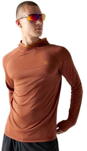 Dare2b Men's Sprint City Running Hoodie, Lightweight Quick Dry Gym Midlayer