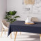 Soleil d'ocre ALIX Tischdecke, schmutzabweisend, rechteckig, Polyester, 140 x 240 cm, Polyester, Marine, 140 x 240 cm