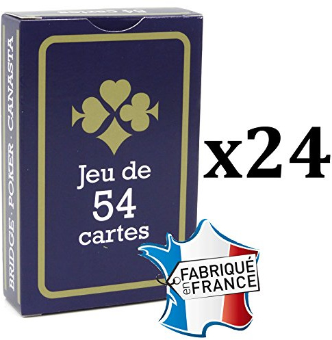 Jeu de 54 Cartes - Gauloise Bleue - Lot de 24
