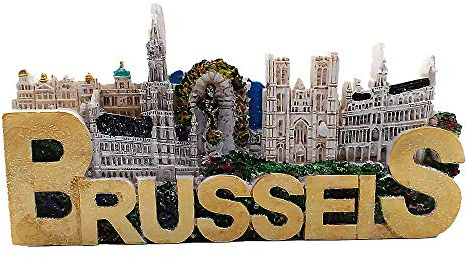 3D-Kühlschrankmagnet, Motiv: Brüssel, Belgien, Touristen-Souvenir, Geschenk-Kollektion, Heim und Küche, Dekoration, Magnetaufkleber, Brüssel, Belgien, Kühlschrankmagnet