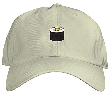 Function - Sushi Roll Embroidered Dad Hat One Size Adjustable Mens Womens Unisex Tuna Salmon Wasabi Soy Sauce Fish Rice California Tempura Stone