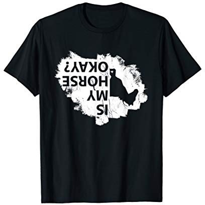 Pferd Reiterin Reiten Lustiger Voltigieren Pferde Spruch T-Shirt