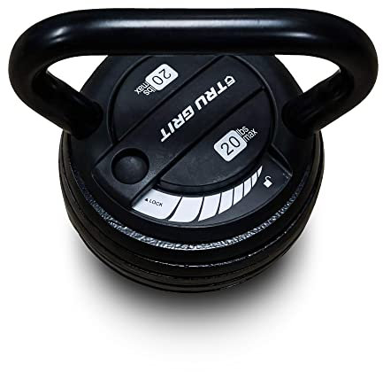 TG TRU GRIT Fitness – Verstellbares Kugelhantel-Gewichtsset – 9 kg – Krafttraining für Zuhause oder Büro