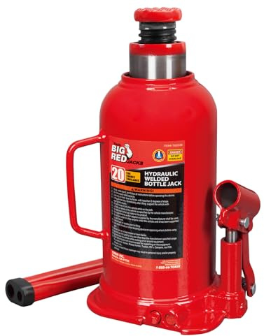 BIG Red Cric Bouteille hydraulique soudé Torin 20 tonnes pour réparation Automobile et Levage Domestique, Rouge, TAM92003B