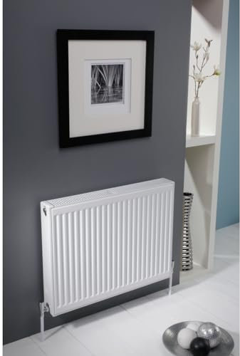Kartell K-RAD Kompact Type 22 White 750mm x 500mm Double Panel with Double Convector Horizontal Radiator - D705K