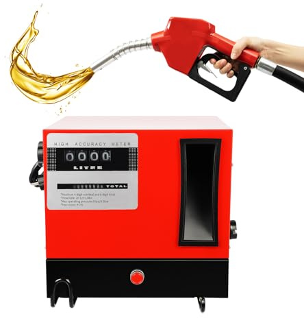 Bomba diesel autoaspirante, bomba de gasóleo bio bomba de aceite de calefacción bomba de aceite autocebante pistola 220V-240V 60 L/min 550W con filtro de combustible (220V-240V 60 L/min 550W)