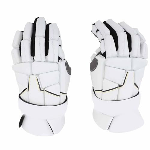 Herren Lacrosse Handschuhe, 1 Paar Eishockey Handschuhe Strong Grip Professional Goalie Lacrosse Handschuh für Erwachsene, Atmungsaktiv Schweiß Wicking Ventilated Palm