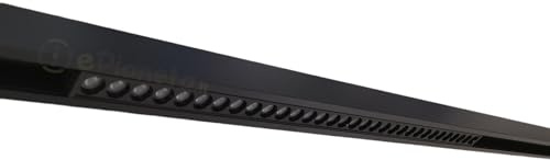 FARETTO PROIETTORE LED BARRA COB 24W da incasso per Binario Magnetico elettrificato nero illuminazione a bassa tensione 48V Luce Calda 3000k lineare