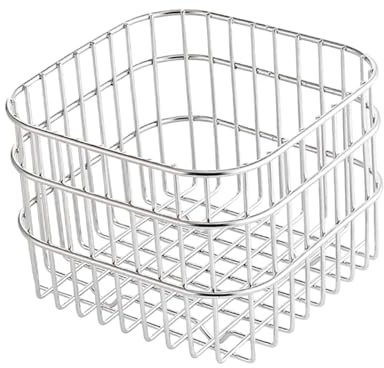 predolo Mini Aufbewahrungskorb Aus Metalldraht, Drahtkorb, Vielseitiger Obstkorb Aus Draht, Rustikaler Aufbewahrungsbehälter für Wohnheim, Wohnmobil, Küchenar, 11cmx11cmx10cm