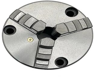 CIJIAOPOYU Mini mandrin de Tour 80mm, mandrin Avant à 3 mâchoires K11-80, mandrin de Mini Tour à 3 Trous mm