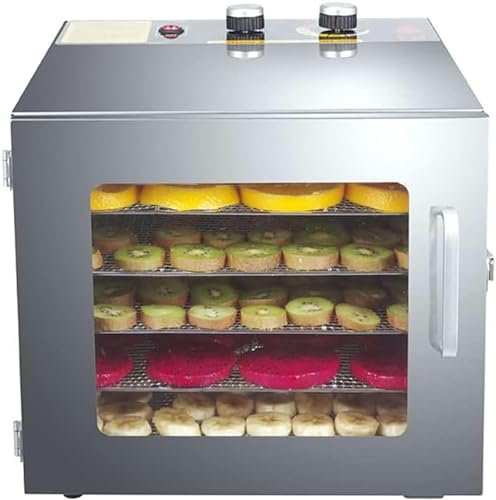 Fruits Séchés Mac, Déshydrateur Alimentaire avec 6 Plans De Sèche-Linge en Acier Inoxydable, Fruits Et Légumes, Très Adapté Aux Réfrigéraires Sains