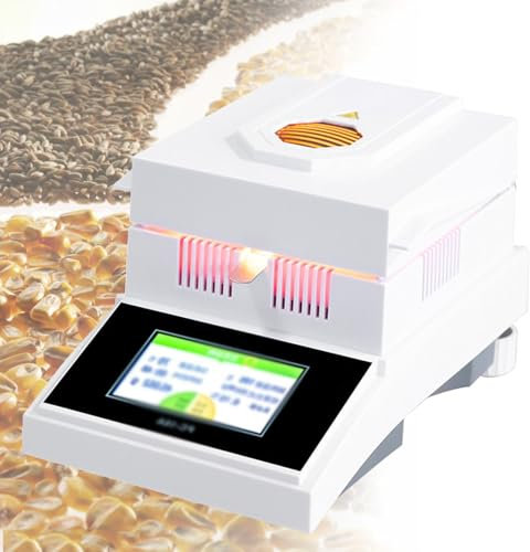 lwjunmm Misuratore di umidità Cereali,Misuratore di umidità del Grano Intelligente,Misuratore di umidità per Cereali Multifunzione,100g-2mg