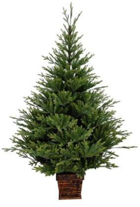 LULUMAIC Weihnachtsbaum im Topf, Weihnachtsbaum, Außendekoration, geeignet für Haustür und Veranda, künstlicher Weihnachtsbaum