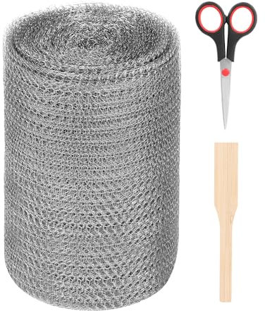 Maschendraht 12,7cm x 12m, Rostfreies Drahtgitter aus 304 Edelstahl Zaun für Garten, Pflanzen & Kleintiere | Nagetierschutz, Insektenabwehr & Gewächshaus