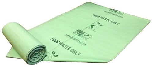 SAI PAC 140 Litre Compostable Biodegradable Sacks –2 x10 Large Garbage Bags EN 13432 Certified, Tear-Resistant, Leak-Proof, Eco-Friendly for Food Waste, Garden & Household Disposal.
