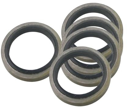 MIUYTRN Arandela de sellado combinada de 18/20/22/24/26mm, arandela unida compuesta de goma metálica, compatible con anillo de junta de tapón de drenaje de aceite M18/M20/M22/M24 cuicui(50pcs,26mm)