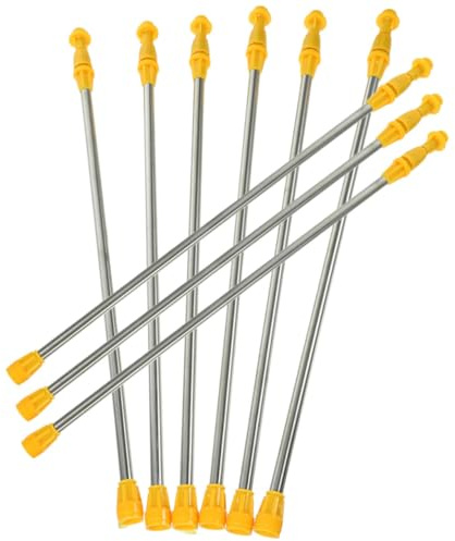 Toyvian 8pièces Rallonge Télescopique Acier Inoxydable Pour Pulvérisateur Perche De Pulvérisation Jardin Résistant Corrosion Accessoire Extension Pour Arrosage Précis Et Installation Facil