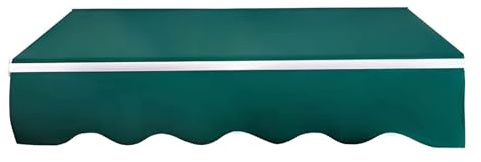 Generico Tessuto di Ricambio per Tende da Sole Retrattile Verde, Protezione UV, Copertura Impermeabile, Sostituzione della Tela per tendone, terrazze e balconi(250x215cm/8x7ft)