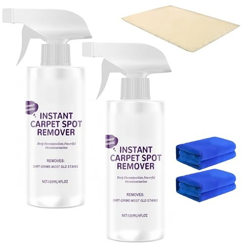 Nuevo quitamanchas instantáneo para alfombras (2025) Repele las manchas y el agua. Limpiador multiusos potente de secado rápido para muebles, sofás y zapatos. (2 Piezas)