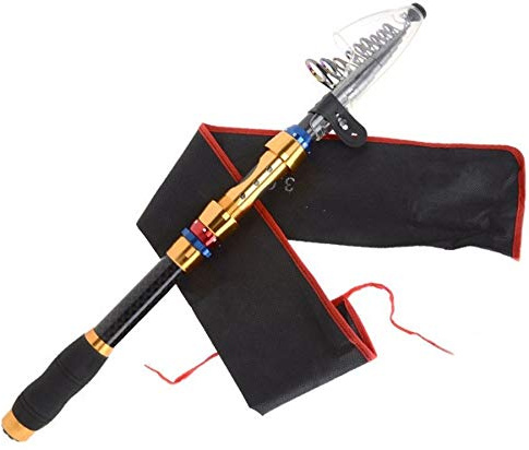 Angelrute,Teleskopruten Karpfenrute Carbon Fiber Fishing Rod Meer super-Harte Teleskop Angelrute 1.8-3.6M for(2.7 m)