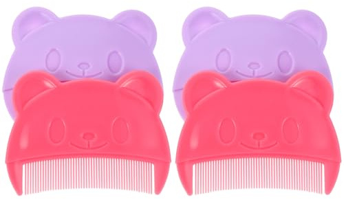 ANDRESLAD 4pcs Comb Hair Care Tool Soft Boy Girl Scalp Comb for Newborn Bath Accessories Hair Detangler for Sensitive Scalp