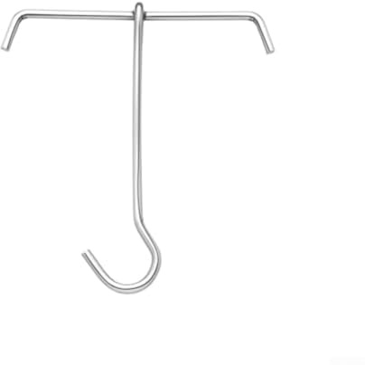 Startbuymore Gancho para asar de acero inoxidable diseñado para asegurar sartenes de asar sobre la llama en exteriores para escenarios de cocina