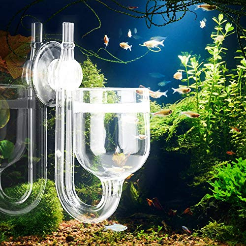 Generic Höggenomskinlig Glas CO2-diffusor Akvariumraffinör för Vattenväxter Tank Medium Till Stor 3 Tum