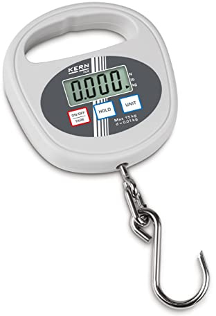 KERN Hängewaage HDB 10K-2XL (Wägebereich max. 15 kg, Ablesbarkeit 10 g, für Industrie + Privat, wiegen von Fischen / Wild / Früchten / Koffer usw.)