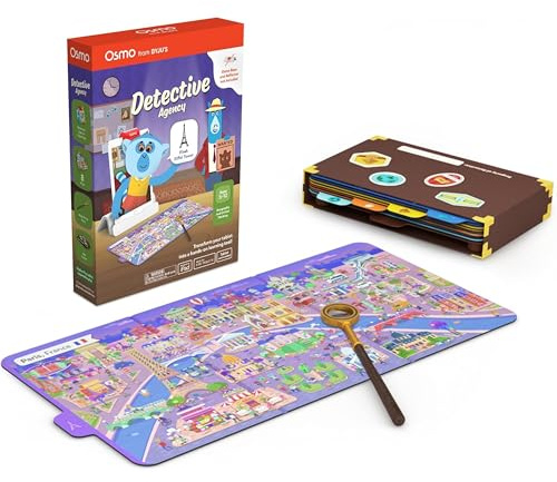Osmo - Detective Agency - Ages 5-12 - Solve Global Mysteries - STEM Toy - For iPad or Fire Tablet (Osmo Base Required)
