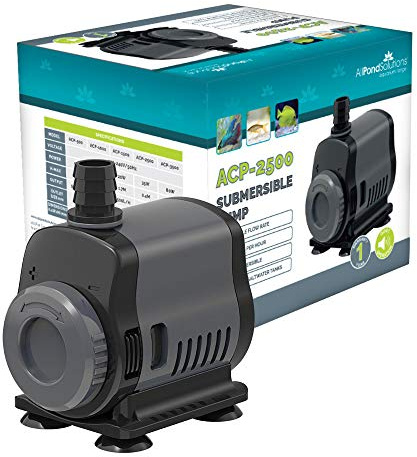 AllPondSolutions 2500L/H Aquarium Fish Tank Submersible Water Pump Ultra Quiet Water Feature Pump with Adjustable Flow Controller
