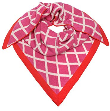 Zwillingsherz Foulard triangulaire avec cachemire et laine pour femme, fille, garçon, enfant Écharpe en cachemire de qualité supérieure Motif à carreaux Écharpe pour femme pour été, automne,