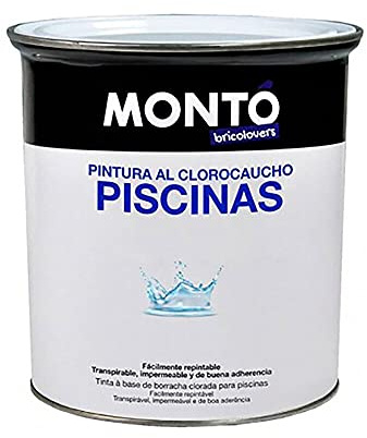 MONTÓ Pintura al Clorocaucho piscinas hormigón Bricolovers/HTM (Azul 4L)