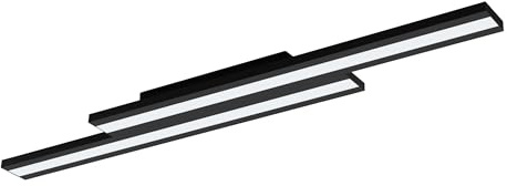 EGLO connect.z Smart-Home LED Panel Saliteras-Z, ZigBee | App und Sprachsteuerung Alexa, Lichtfarbe einstellbar (warmweiß-kaltweiß), RGB, dimmbar, Metall Deckenlampe schwarz