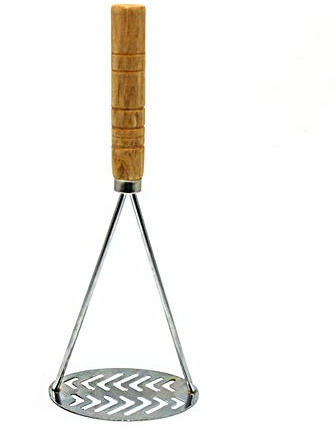 Potato Masher, Stainless Steel Masher Ricer Professional Kitchen Cooking Utensil Non Slip Handle Vegetable Masher Ricer, Type C