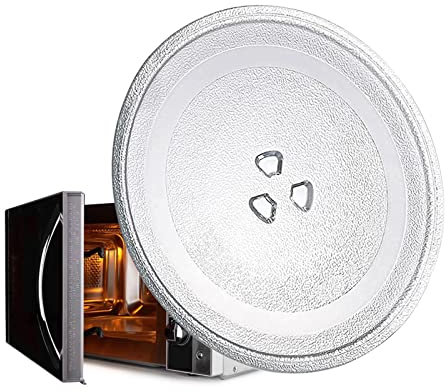 Rund Mikrowellenteller, 31.5/27/25.5/24.5cm Drehteller Für Mikrowelle, Universall Drehteller Ersatz Teller Für Mikrowellen, Hitzebeständig Glasdrehteller Für Mikrowellen With Unterstützung ( Color : C