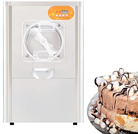 CAJOLI Machine de crème glacée Italienne sur Le Dessus, Fabricant de Glace aux Fruits Frais, crème glacée Dure Autonome, pour Restaurant, Snack-Bar, café