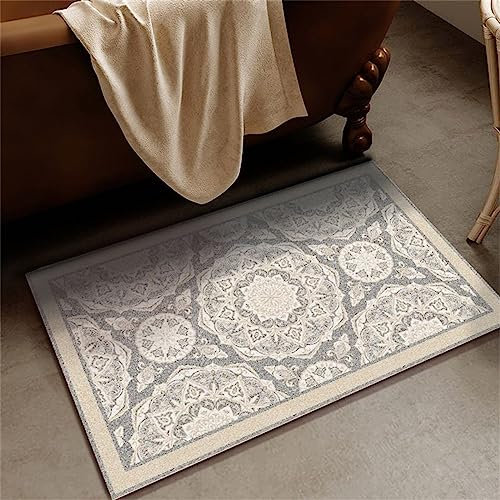 Badezimmerteppich, Badematte Rutschfest, Duschmatte Rutschfest, Duschvorleger, Badvorleger Badteppich Rutschfest Waschbar Teppich Badezimmer, Bathroom Mat, Bath Mat Mats, Bad Teppich, Rund-40x60cm