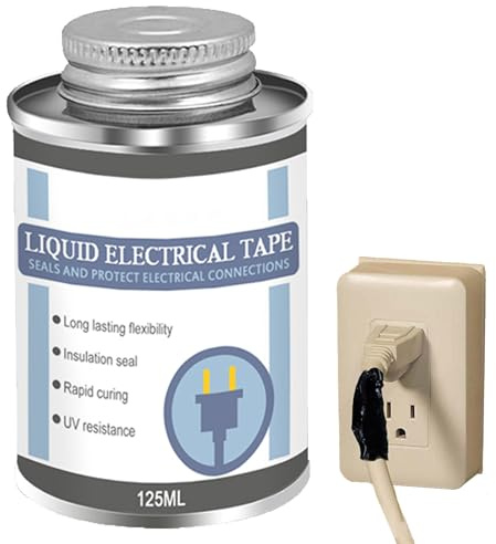 THAELY Cinta Aislante líquida, Goma Aislante líquida, Goma Sellado fijación electrónica Aislamiento rápido a Prueba A, Cinta Aislante eléctrica Resistente al Calor ignífuga