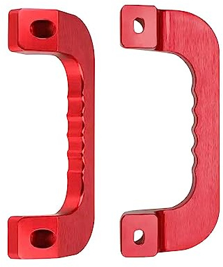 Dickly Haltegriff für den Dachgriff, hochwertiger, robuster Aluminiumlegierung für LKW-Ladungsanhänger-Ersatzteile, Auto-Innenraum, Billet-Haltegriff, Rot