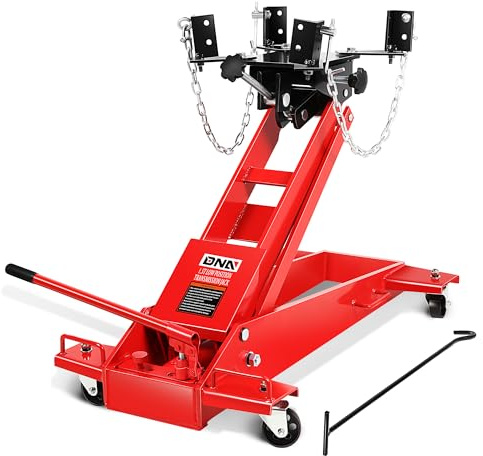 DNA Motoring Hydraulic Transmission Jack, 1.5 Ton Heavy Duty Roll Under Service/Floor Jack, 9.1-36.6 in Height Range,TOOLS-00321