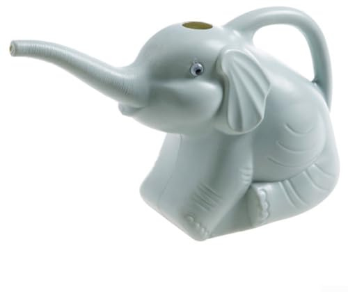 SPORTARC Regadera novedosa para niños jardineros, regadera de elefante con boquilla de fácil acceso (azul sabio)