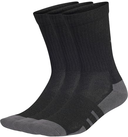 adidas Unisex Essentials Climacool Crew 3Pp Socks, Black/Grey Six, 6.5-8