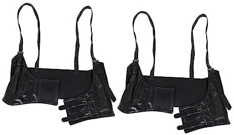 SAFIGLE 2st Körperkette Frauen Schnallen Sich Geschirre An Modegeschirr Brustgurte Umschnallgurt Für Damen Körperschmuck Brustgeschirr Hüftgurt Für Damen Black Pu