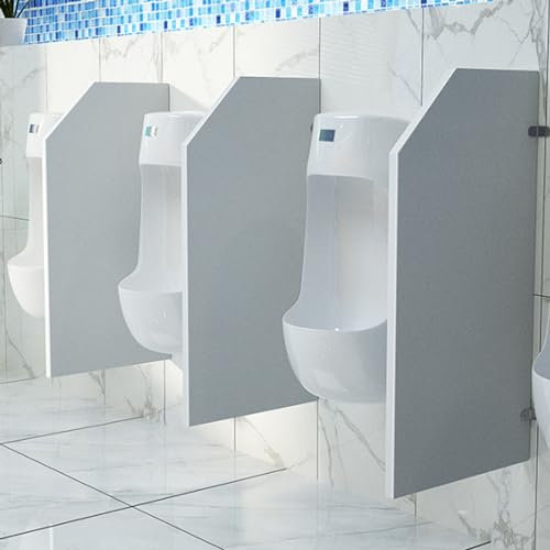 Urinal-WC-Trennwand, Wandmontage, Badezimmer-Trennwand für Schulen, Bars, Restaurants, 2 Paneele