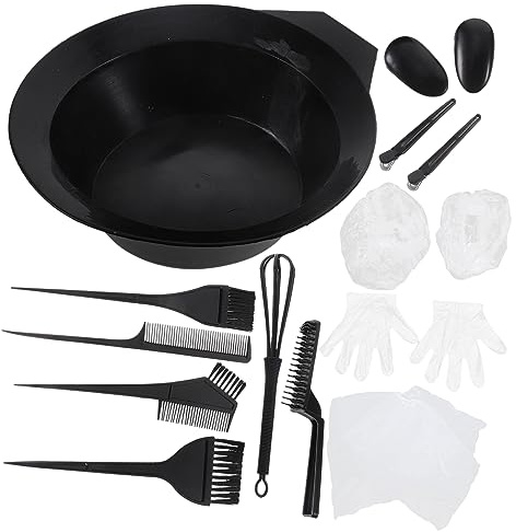 LALADEFIEE Herramientas Para Teñir El Cabello Kit Profesional Cuencos Peines y Cubreorejas Para Salón o Casa