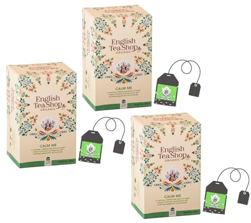 English Tea Shop | Tisana Rilassante BIO Menta Liquiriza Lavanda Cannella | Infuso Tranquillità Distensivo Senza Caffeina - 3 x 20 Filtri