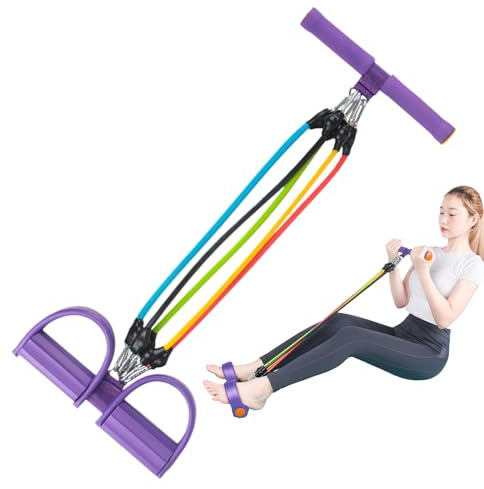 Pedal Puller - Sit Up | Resistance Fitness Tool, For Home Gym Arm Waist Training, Durable Elastic Rope For Full Body Stretching, Leg Slimming Exerciser For Men Women