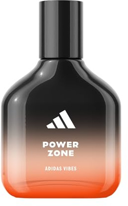 adidas Vibes Power Zone Eau de Parfum Unisex | Profumo sportivo speziato ambrato a lunga tenuta, note di oud e nettare di prugna, formato da viaggio (47 ml).